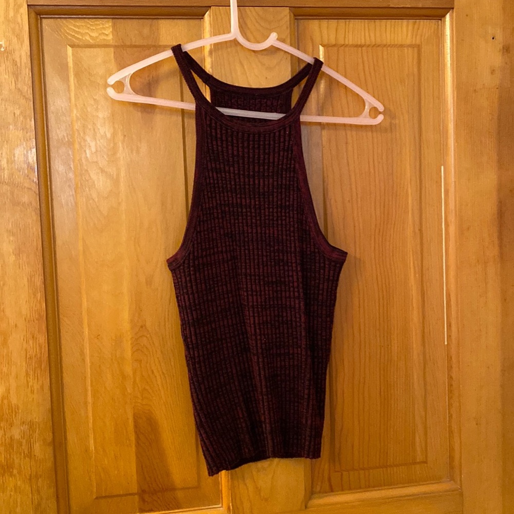 Pac Sun Burgundy crop top